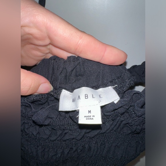 Navy Blue Romper with open back - Picture 4 of 5